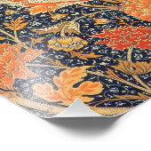 ウィリアムモリスCrayフローラアールヌーボーパターン フォトプリント (角)