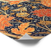 ウィリアムモリスCrayフローラアールヌーボーパターン ポスター (角)