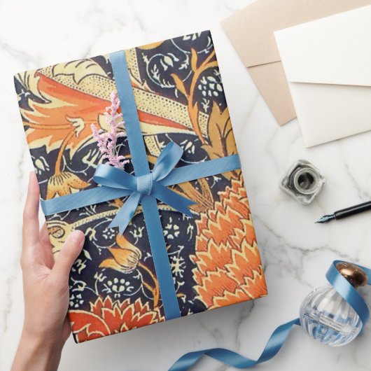 ウィリアムモリスCrayフローラアールヌーボーパターン ラッピングペーパー (ギフト)