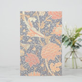 ウィリアムモリスCrayフローラアールヌーボーパターン 便箋 (スタンド正面)