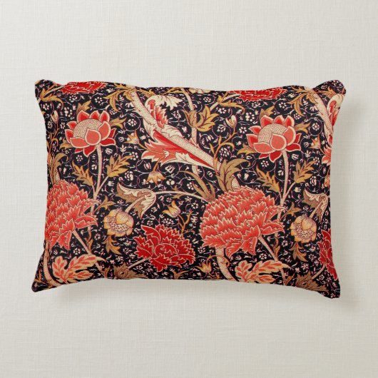 ウィリアムモリスCrayヴィンテージフローラ アクセントクッション (裏面)