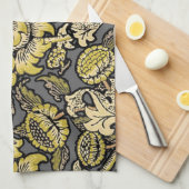 ウィリアムモリスWeyフローラ壁紙 キッチンタオル (四つ折り)