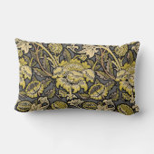 ウィリアムモリスWeyフローラ壁紙 ランバークッション (裏面)