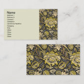 ウィリアムモリスWeyフローラ壁紙 名刺 (正面/裏面)