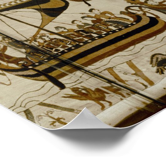 ウィリアム公とその艦隊はペベンシーを渡る ポスター (角)