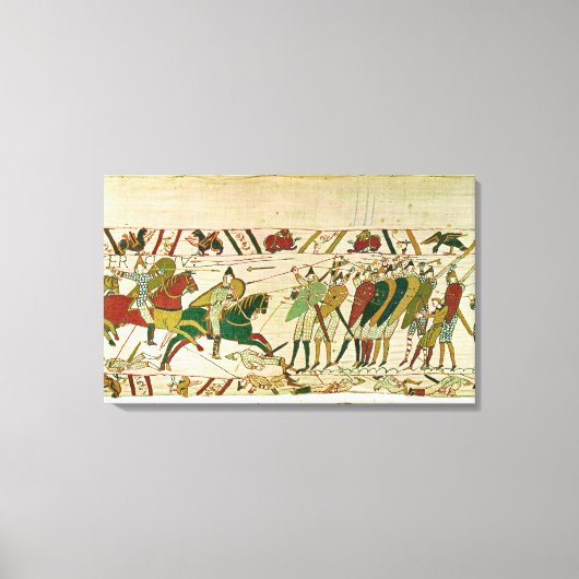 ウィリアム公爵は軍隊を指揮する キャンバスプリント (正面)