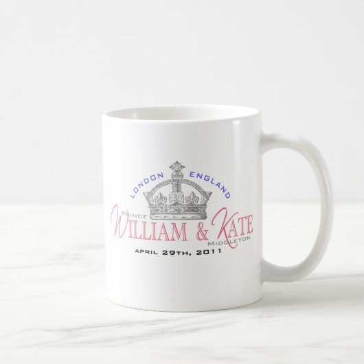 ウィリアム及びKateの王室のな結婚式 コーヒーマグカップ (右)