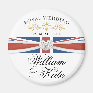ウィリアム及びKate -王室のな結婚式の記念するギフト マグネット