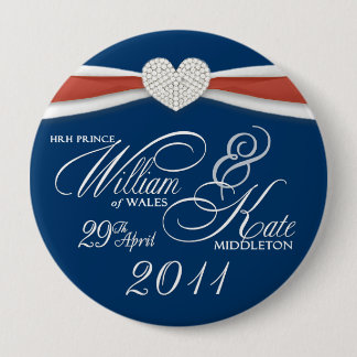 ウィリアム及びKate -王室のな結婚式の記念品Pin 缶バッジ
