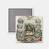 ウィリアム専攻の・ヘンリー・ハリソン将軍、1813年 マグネット (正面/裏面)