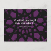 ウィリアム感動的シェイクスピア引用文 ポストカード (正面)