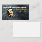 ウィリアム感動的シェイクスピア引用文「希望」 ノートカード (正面/裏面)