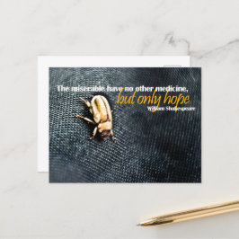 ウィリアム感動的シェイクスピア引用文「希望」 ポストカード