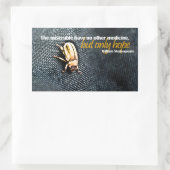 ウィリアム感動的シェイクスピア引用文「希望」 長方形シール (バッグ)