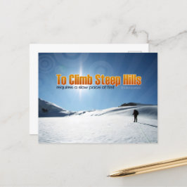 ウィリアム感動的シェイクスピア引用文"登る" ポストカード