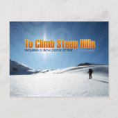 ウィリアム感動的シェイクスピア引用文"登る" ポストカード (正面)