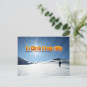 ウィリアム感動的シェイクスピア引用文"登る" ポストカード (スタンド正面)