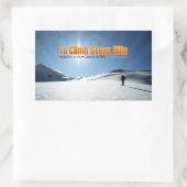 ウィリアム感動的シェイクスピア引用文"登る" 長方形シール (バッグ)