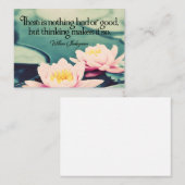 ウィリアム感動的シェイクスピア考え引用文"s" ノートカード (正面/裏面)