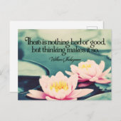 ウィリアム感動的シェイクスピア考え引用文"s" ポストカード (正面/裏面)