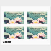 ウィリアム感動的シェイクスピア考え引用文"s" 長方形シール (シート)