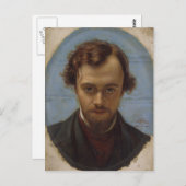 ウィリアム狩り – ダンテガブリエルロセッティのポートレート ポストカード (正面/裏面)