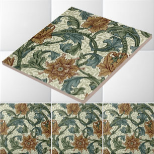 ウィリアム独身のモリスヴィンテージステムパターン タイル