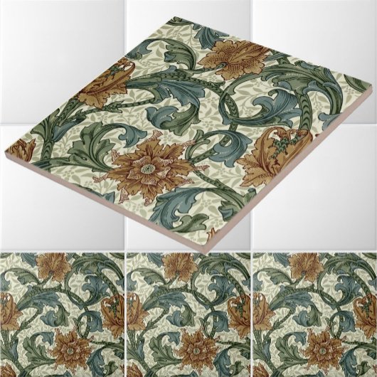 ウィリアム独身のモリスヴィンテージステムパターン タイル