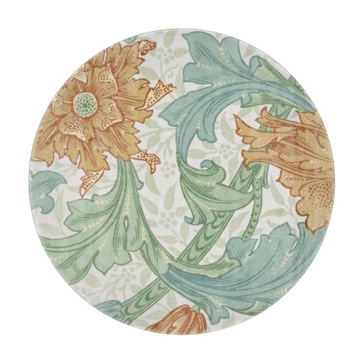 ウィリアム独身のモリス茎花柄 カッティングボード (正面)