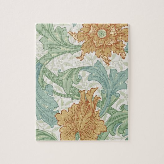 ウィリアム独身のモリス茎花柄 ジグソーパズル (縦)