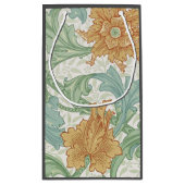 ウィリアム独身のモリス茎花柄 スモールペーパーバッグ (裏面)