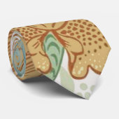 ウィリアム独身のモリス茎花柄 ネクタイ (ロール)