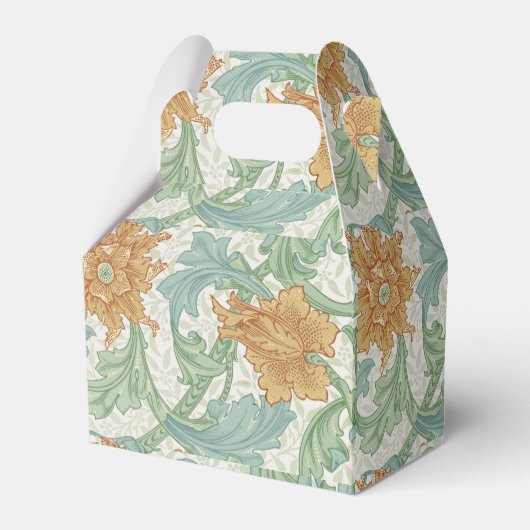 ウィリアム独身のモリス茎花柄 フェイバーボックス (正面サイド)