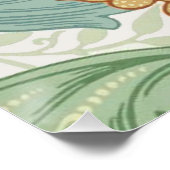 ウィリアム独身のモリス茎花柄 ポスター (コーナー)