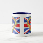 ウィリアム王子およびキャサリンの王室のな結婚式 ツートーンマグカップ (中央)