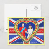 ウィリアム王子とキャサリン王室の結婚王子 ポストカード (正面/裏面)