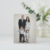 ウィリアム王子と家族 2017年12月（スタイル調整済み) ポストカード (スタンド正面)