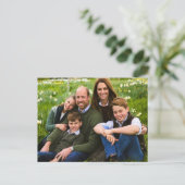 ウィリアム王子と家族 2025年12月 スタイル化 ポストカード (スタンド正面)