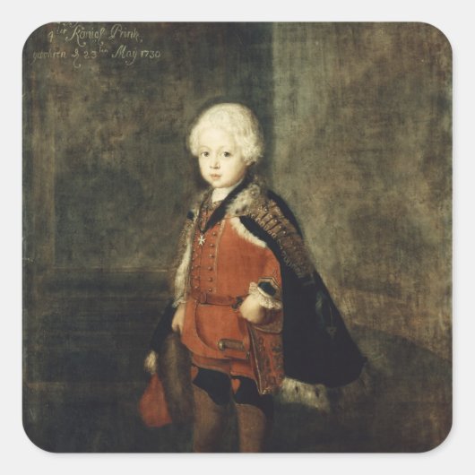 ウィリアム王子1734年4歳 スクエアシール (正面)