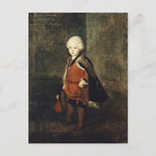 ウィリアム王子1734年4歳 ポストカード (正面)