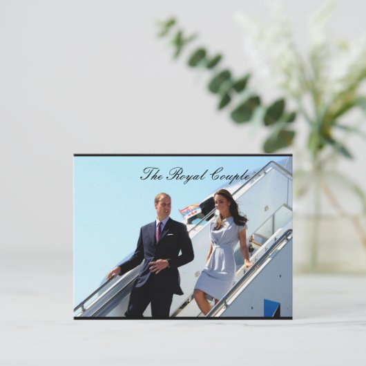 ウィリアム王室の王子とケイト・ミドルトン夫妻 ポストカード (スタンド正面)