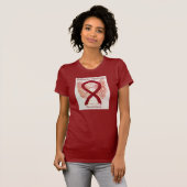 ウィリアム症候群認識度リボンエンジェルシャツ Tシャツ (正面フル)
