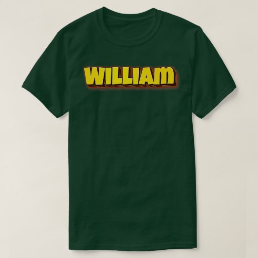 ウィリアム私の名前はウィリアム4 Tシャツ (デザイン正面)