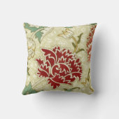 ウィリアム素晴らしモリス赤フローラ壁紙 クッション (裏面)