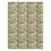 ウィリアム離れモリスズとテンドリル金ゴールド&グリーン テーブルクロス (正面)