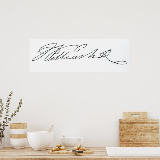 ウィリアム4世の署名、1831年 ポスター (キッチン)