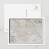 ウィリアム・くもの巣が刻んだヨークシャーの地図 ポストカード (正面/裏面)