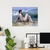 ウィリアム – アドルフブーゲラウ – ザ・ウェーブ ポスター (ホームオフィス)