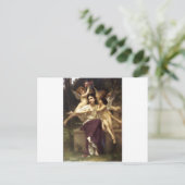 ウィリアム・アドルフ・ブグロー著春の夢 ポストカード (スタンド正面)