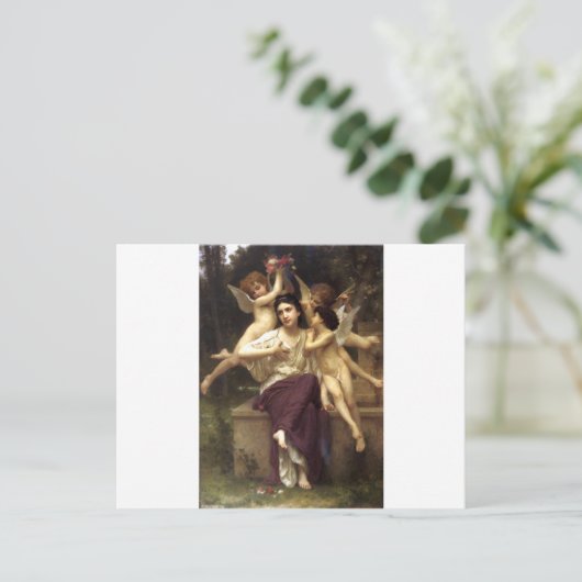 ウィリアム・アドルフ・ブグロー著春の夢 ポストカード (スタンド正面)